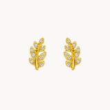 Brincos Folhas com Zircónias Mariella