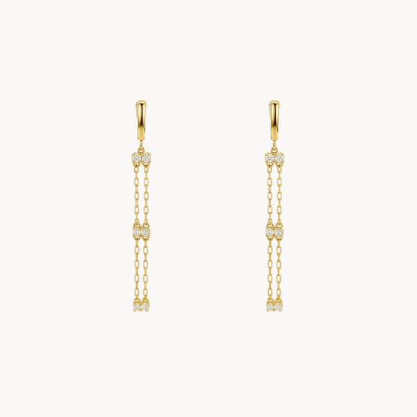 PENDIENTES LARGOS CON CIRCONITAS DAPHNE