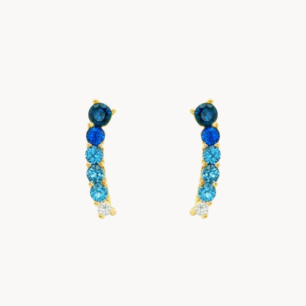 PENDIENTES TREPADORES CON CIRCONITAS TESSA