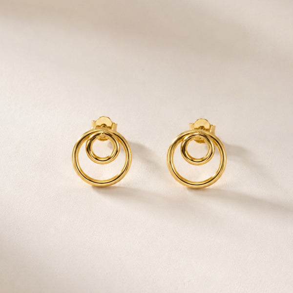 PENDIENTES DOBLE CIRCULO NUSA