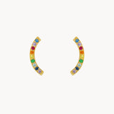 PENDIENTES TREPADORES CON CIRCONITAS DE COLOR