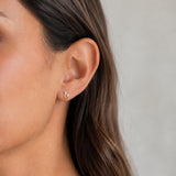 PENDIENTES BAGUETTE CON CIRCONITAS