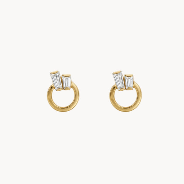 Circle Earrings with Cubic Zirconia Mabelle