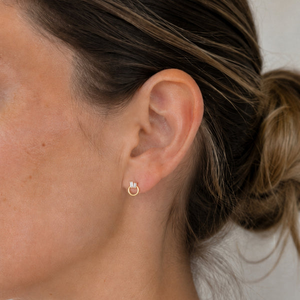 Circle Earrings with Cubic Zirconia Mabelle