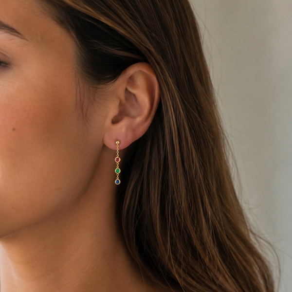 PENDIENTES LARGOS CON CIRCONITAS JUNE