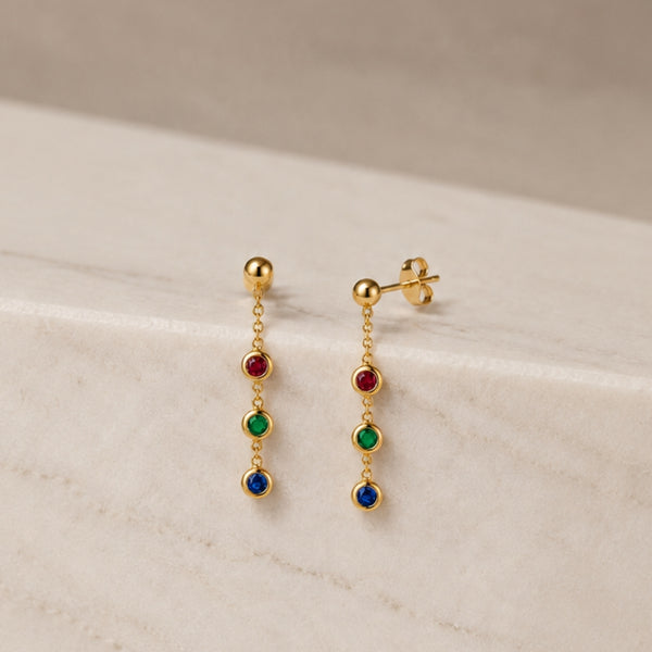 PENDIENTES LARGOS CON CIRCONITAS JUNE