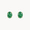PENDIENTES ESMERALDA OVAL 6X4 HENYE