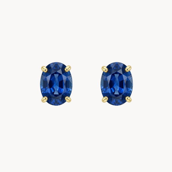 PENDIENTES ZAFIRO OVAL 7X5 HILDA