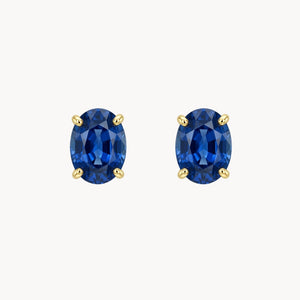 PENDIENTES ZAFIRO OVAL 7X5 HILDA