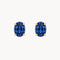 PENDIENTES ZAFIRO OVAL 7X5 HILDA