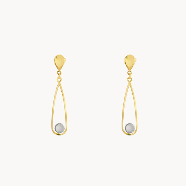 PENDIENTES GOTA BICOLOR AINE