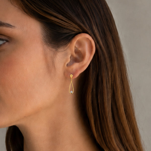 PENDIENTES GOTA BICOLOR AINE