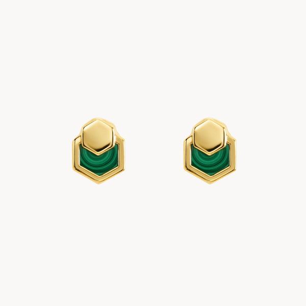 PENDIENTES CON MALAQUITA FAMARA