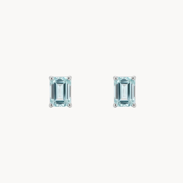 PENDIENTES CON AGUAMARINA