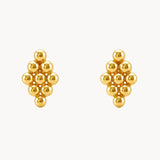 PENDIENTES BOLITAS ROMBO ANTICA
