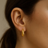 PENDIENTES AROS CROISSANT GRANDE