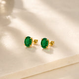 PENDIENTES ESMERALDA OVAL ARABELLA