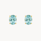 PENDIENTES CON AGUAMARINA OVAL SENKA