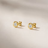 PENDIENTES CHATON CON CIRCONITA KAIA