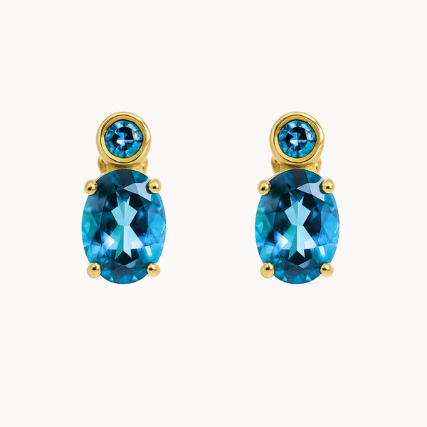 PENDIENTES TOPACIO AZUL ELIA