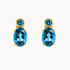 PENDIENTES TOPACIO AZUL ELIA