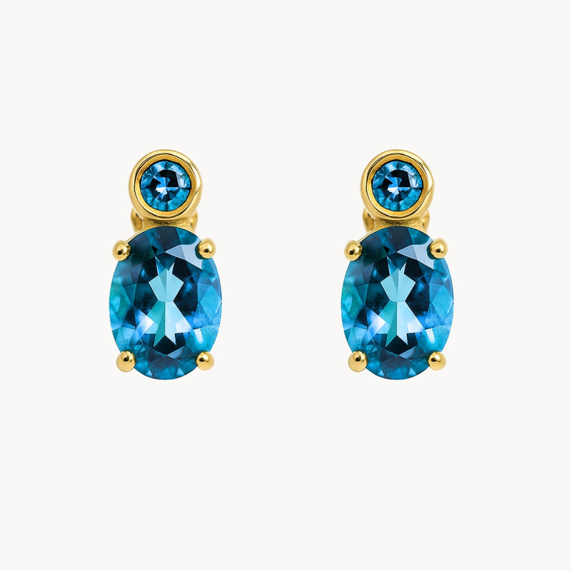 PENDIENTES TOPACIO AZUL ELIA