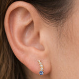 PENDIENTES TREPADOR TOPACIO LONDON BLUE Y CIRCONITAS BERIT