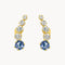 PENDIENTES TREPADOR TOPACIO LONDON BLUE Y CIRCONITAS BERIT