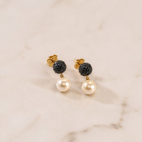 PENDIENTES CON PERLAS Y CIRCONITAS MALIA