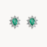 PENDIENTES ESMERALDA Y ORLA DE CIRCONITAS KEYLA