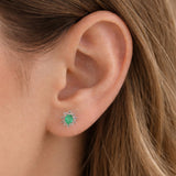 PENDIENTES ESMERALDA Y ORLA DE CIRCONITAS KEYLA