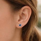 PENDIENTES ZAFIRO Y ORLA DE CIRCONITAS LEA