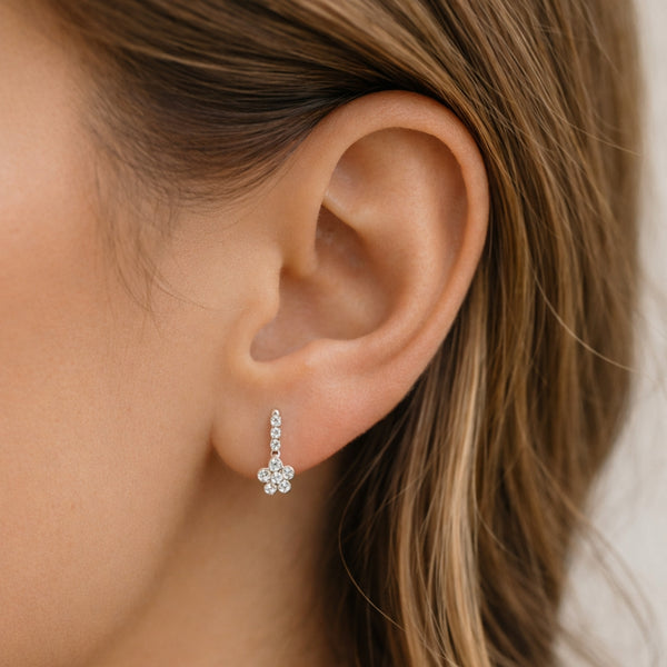 BRINCOS COM TURMALINA ROSA E AMETISTA SANNE