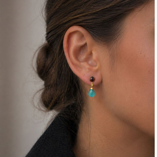 PENDIENTES CUARZOS HIDROTERMALES LILLIAN