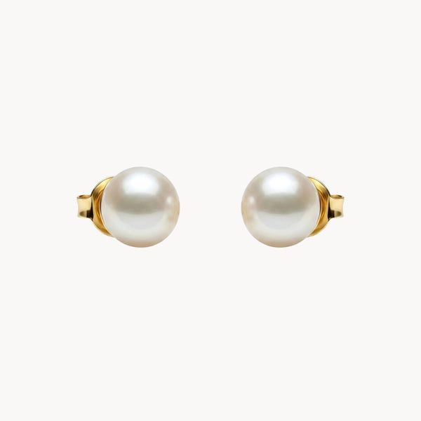PENDIENTES BOTON CON PERLAS