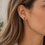 PENDIENTES LARGOS DEGRADADO DE RUBIES