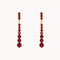 PENDIENTES LARGOS DEGRADADO DE RUBIES