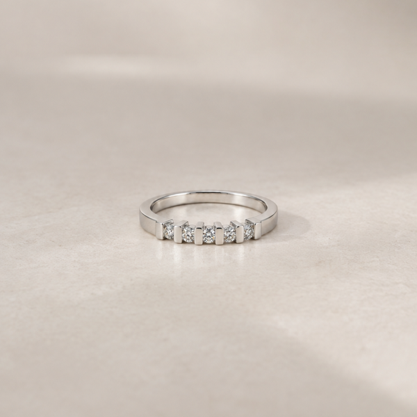 ANILLO MEDIA ALIANZA DE DIAMANTES