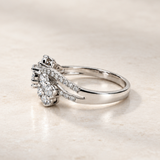 ANILLO DIAMANTES EN TRIPLE FLOR