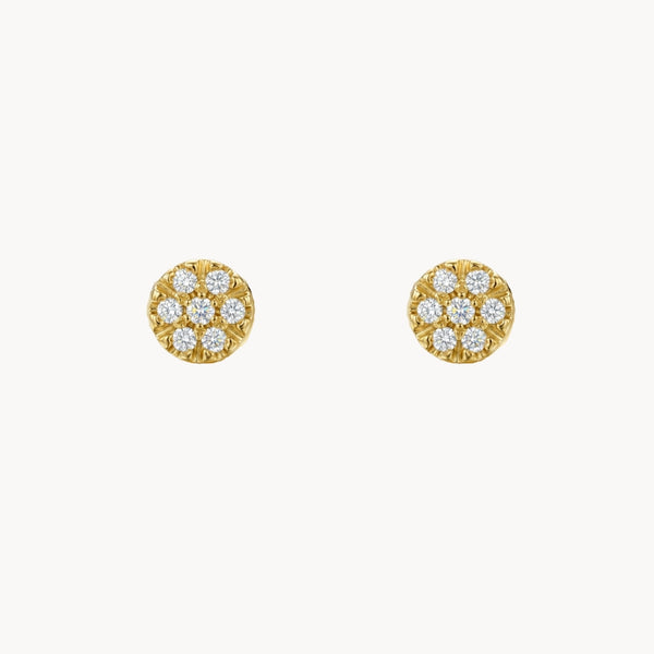 PENDIENTES ROSETA CON DIAMANTES
