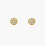 ROSETTE EARRINGS WITH DIAMONDS
