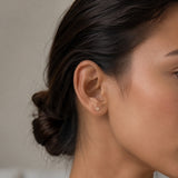 ROSETTE EARRINGS WITH DIAMONDS