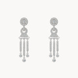 PENDIENTES CANDELABRO CON DIAMANTES