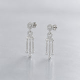PENDIENTES CANDELABRO CON DIAMANTES