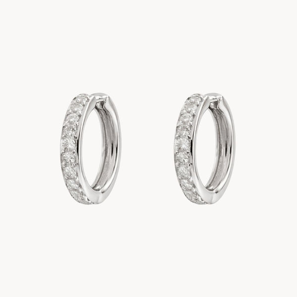 Diamond Hoop Earrings Shana