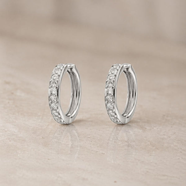 Diamond Hoop Earrings Shana