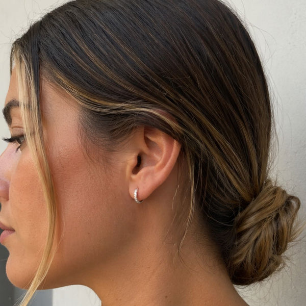 Diamond Hoop Earrings Shana