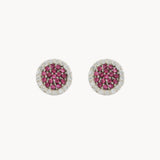 PENDIENTES RUBÍES Y  DIAMANTES CORNELIA