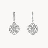PENDIENTES VINTAGE ROSETON DE DIAMANTES