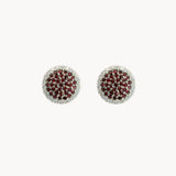 PENDIENTES RUBÍES Y ORLA DIAMANTES ELIZA